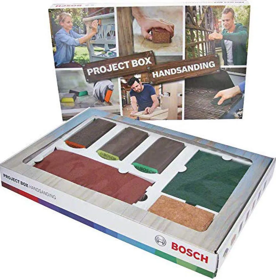 Bosch Kit Ponçage Manuel 15 pièces bois métal