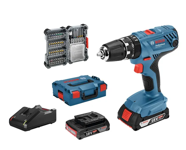Bosch GSB 18V-21 perceuse-visseuse 18V 2 batteries L-BOXX