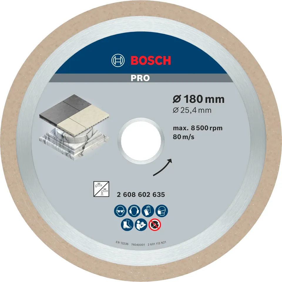 Bosch Ceramic disque diamant 180 mm carrelage céramique