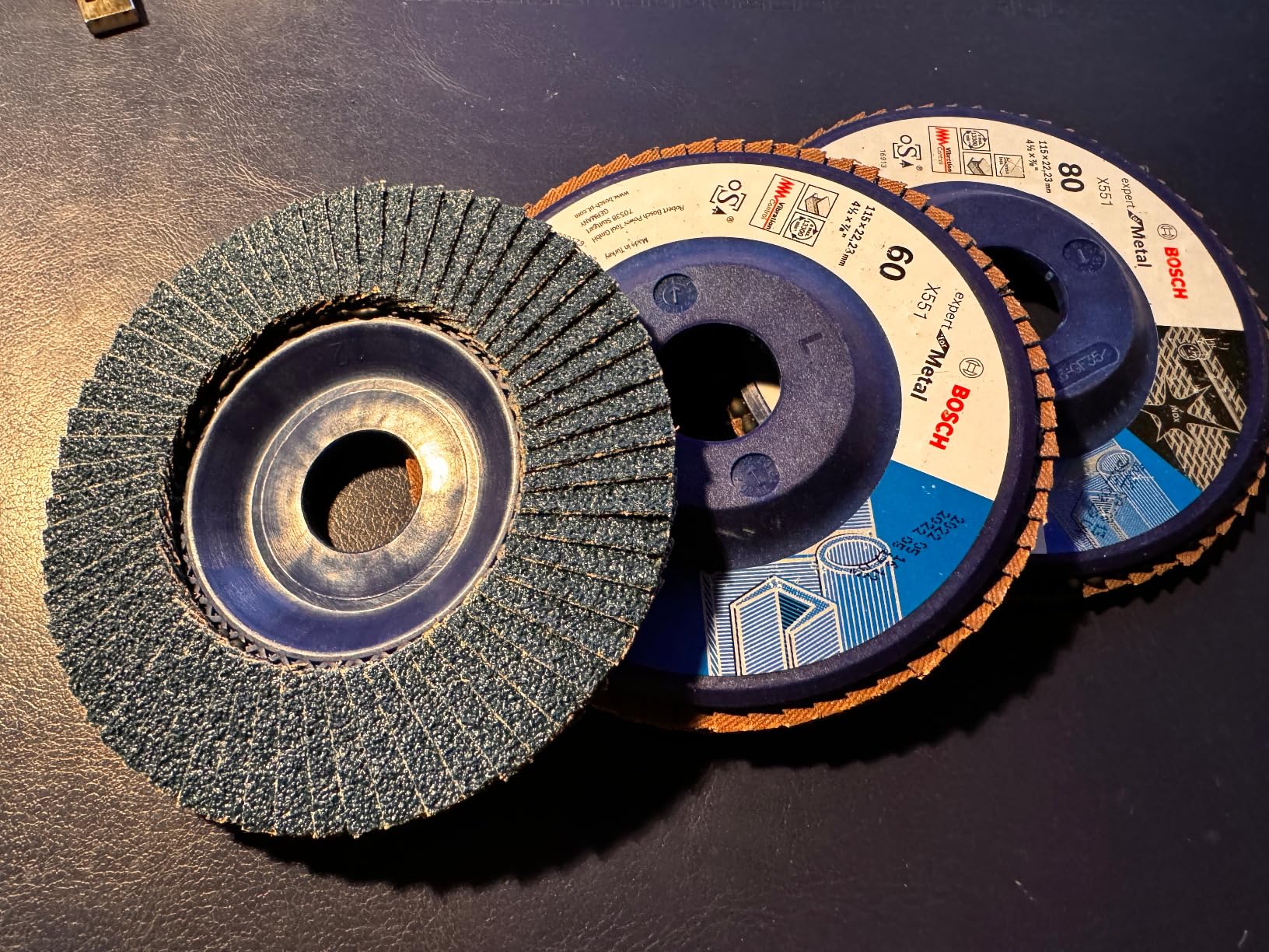 Bosch X551 disques à lamelles 115 mm 40/60/80 x3
