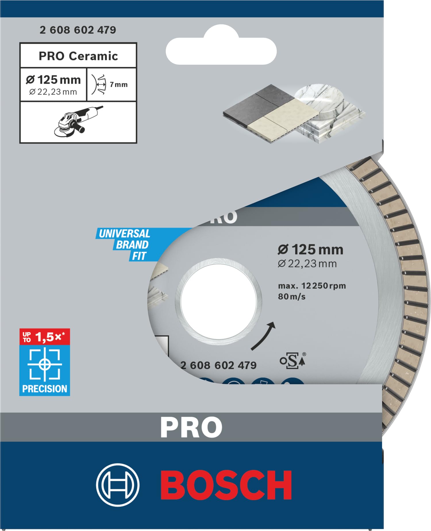 Bosch Ceramic disque diamant 125x22,23 mm carrelage