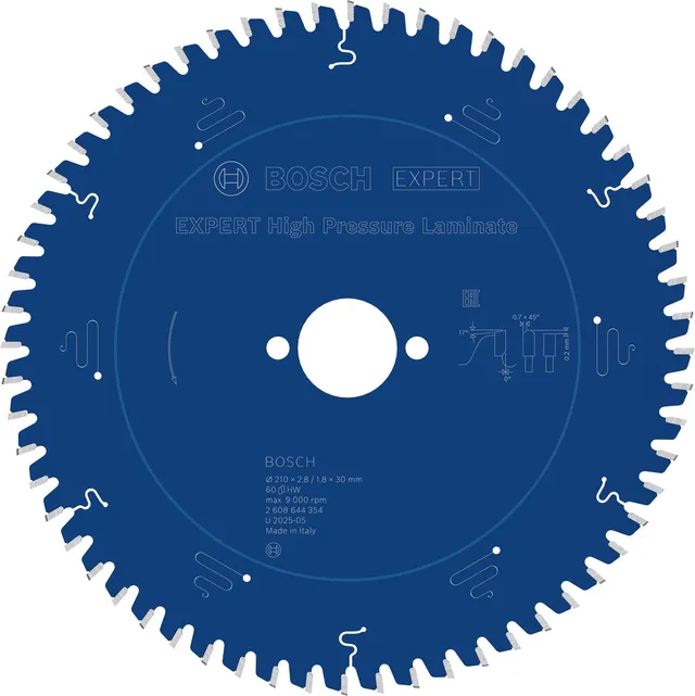 Bosch Expert Laminate lame circulaire 210x30 mm 60 dents