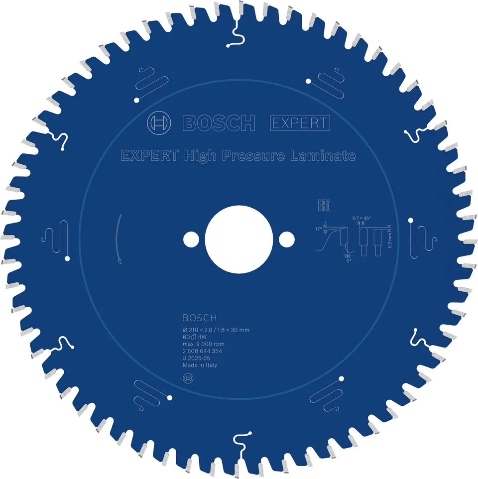 Bosch Expert Laminate lame circulaire 210x30 mm 60 dents