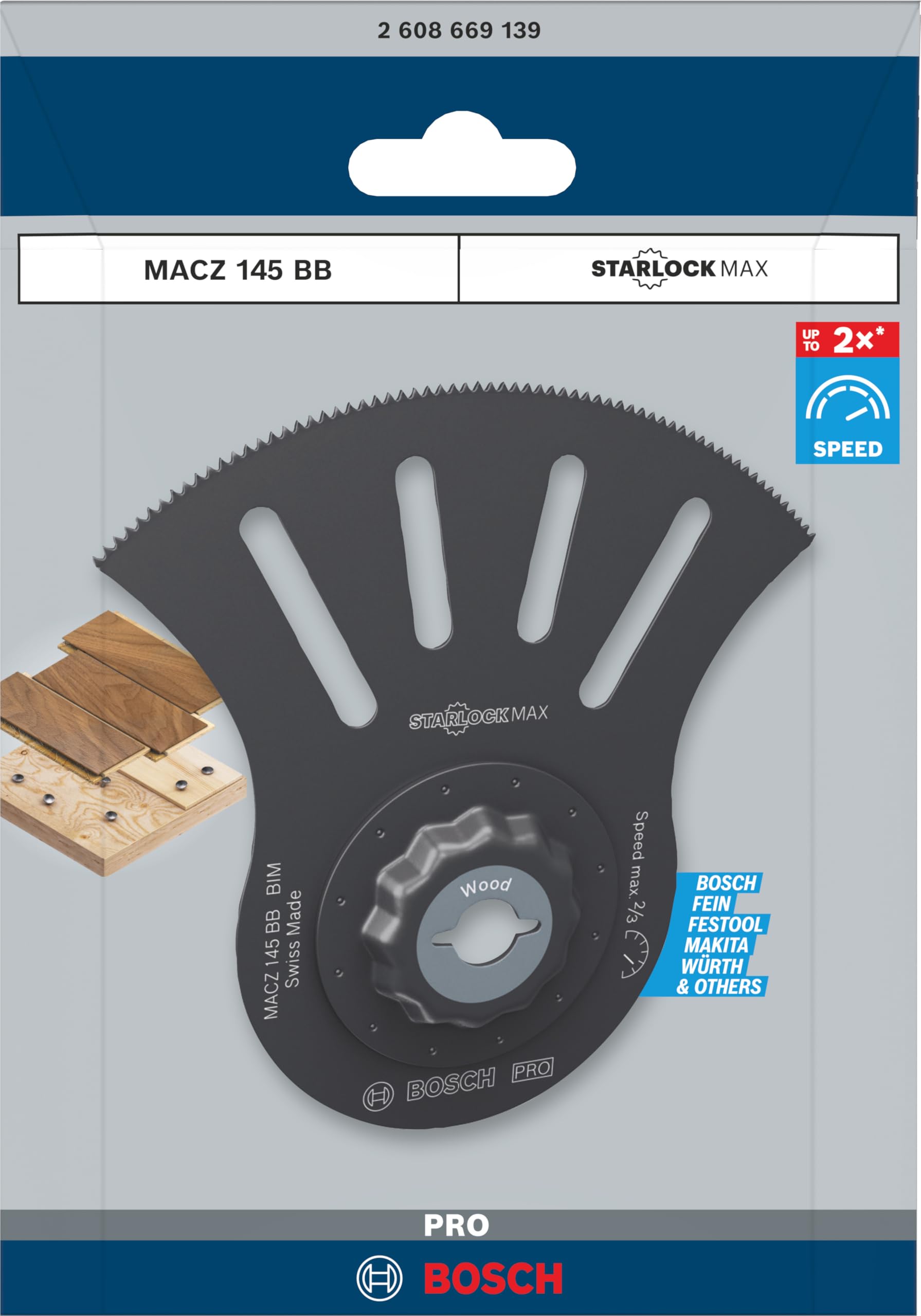 Bosch Pro MACZ 145 BB lame multifonction bois Nouvelle Version