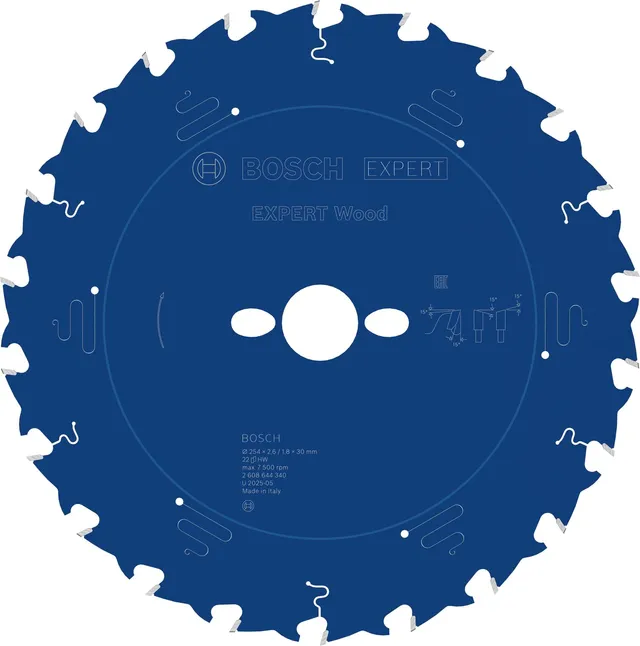 Bosch Expert Lame Scie Circulaire Bois 254x30 mm T22