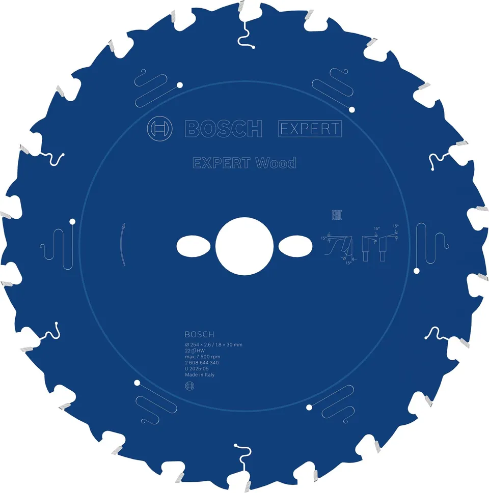 Bosch Expert Lame Scie Circulaire Bois 254x30 mm T22