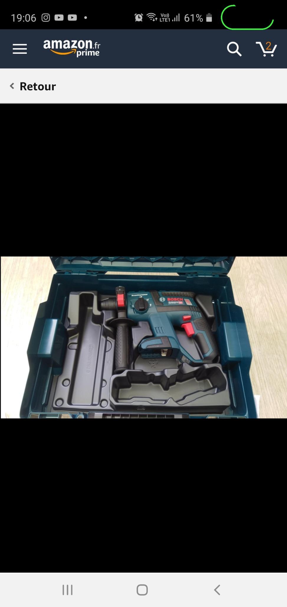Bosch GBH 18 V-EC perforateur 18V 1,7 J L-BOXX