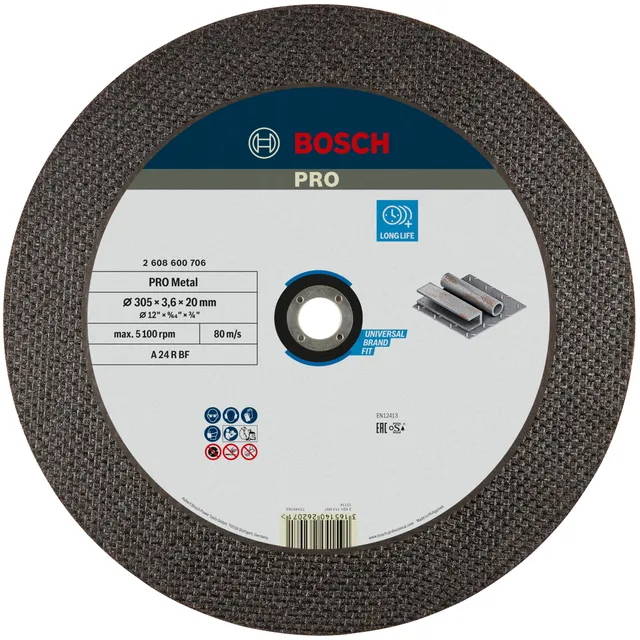 Bosch PRO Metal disque à tronçonner 305 mm 20 mm