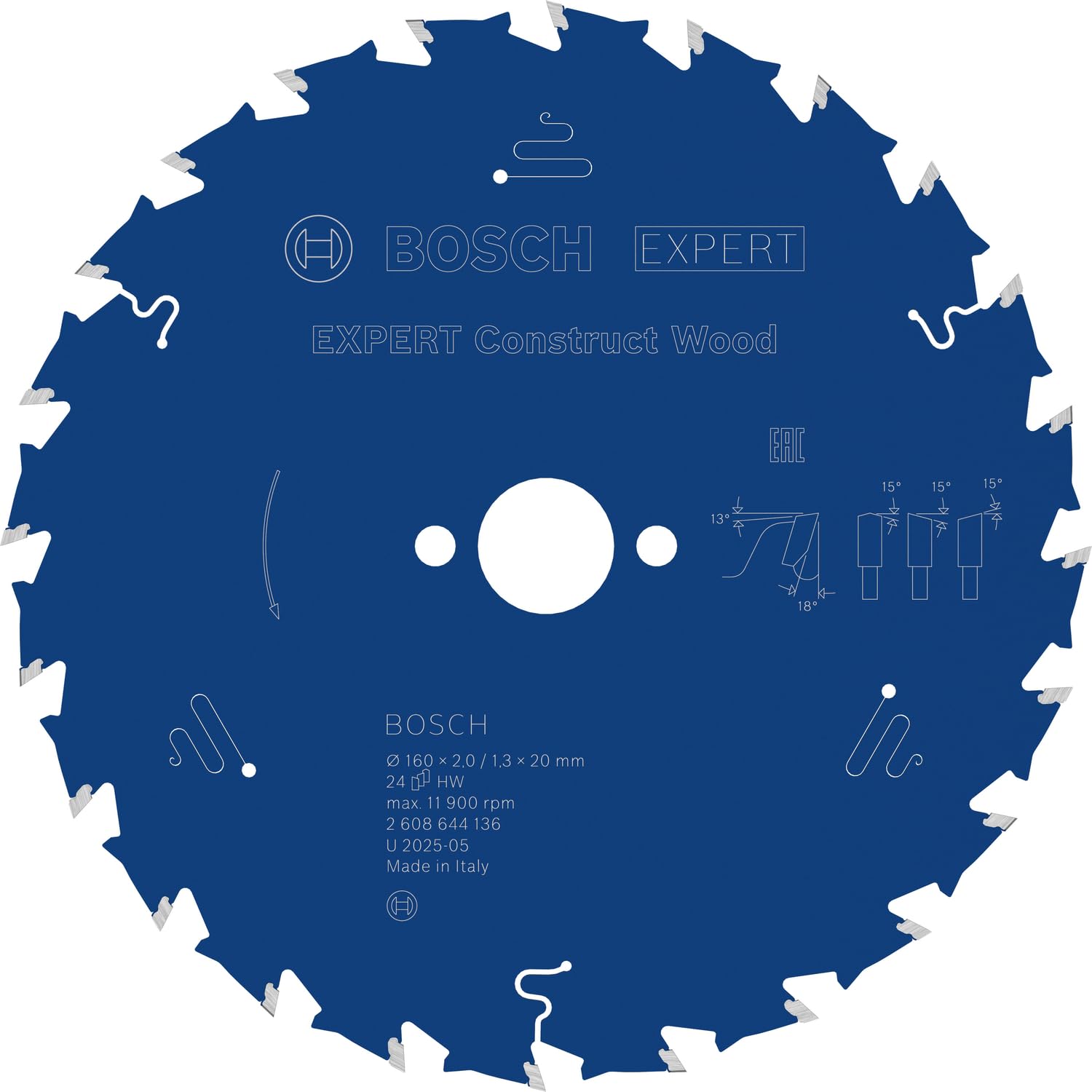 Bosch EXPERT Construct Wood lame scie circulaire 190 mm