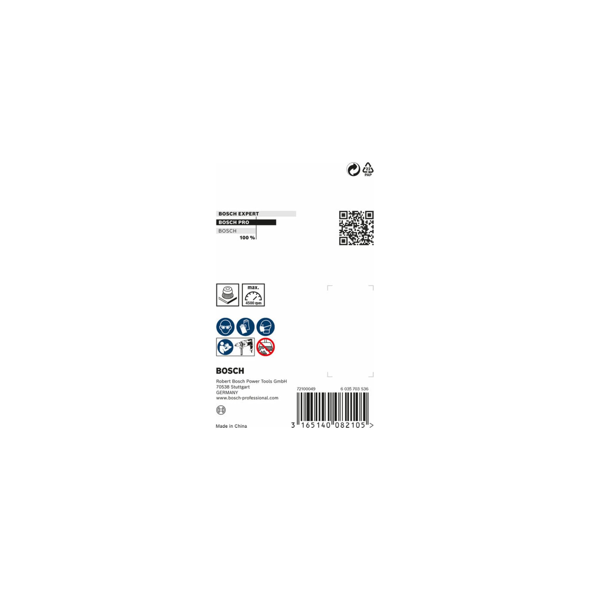 Bosch PRO brosse boisseau nylon 75 mm queue 6 mm perceuse