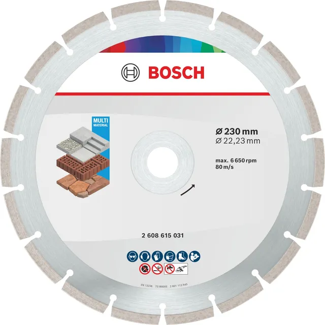 Bosch Multi Material disque diamant 22,23 mm béton brique