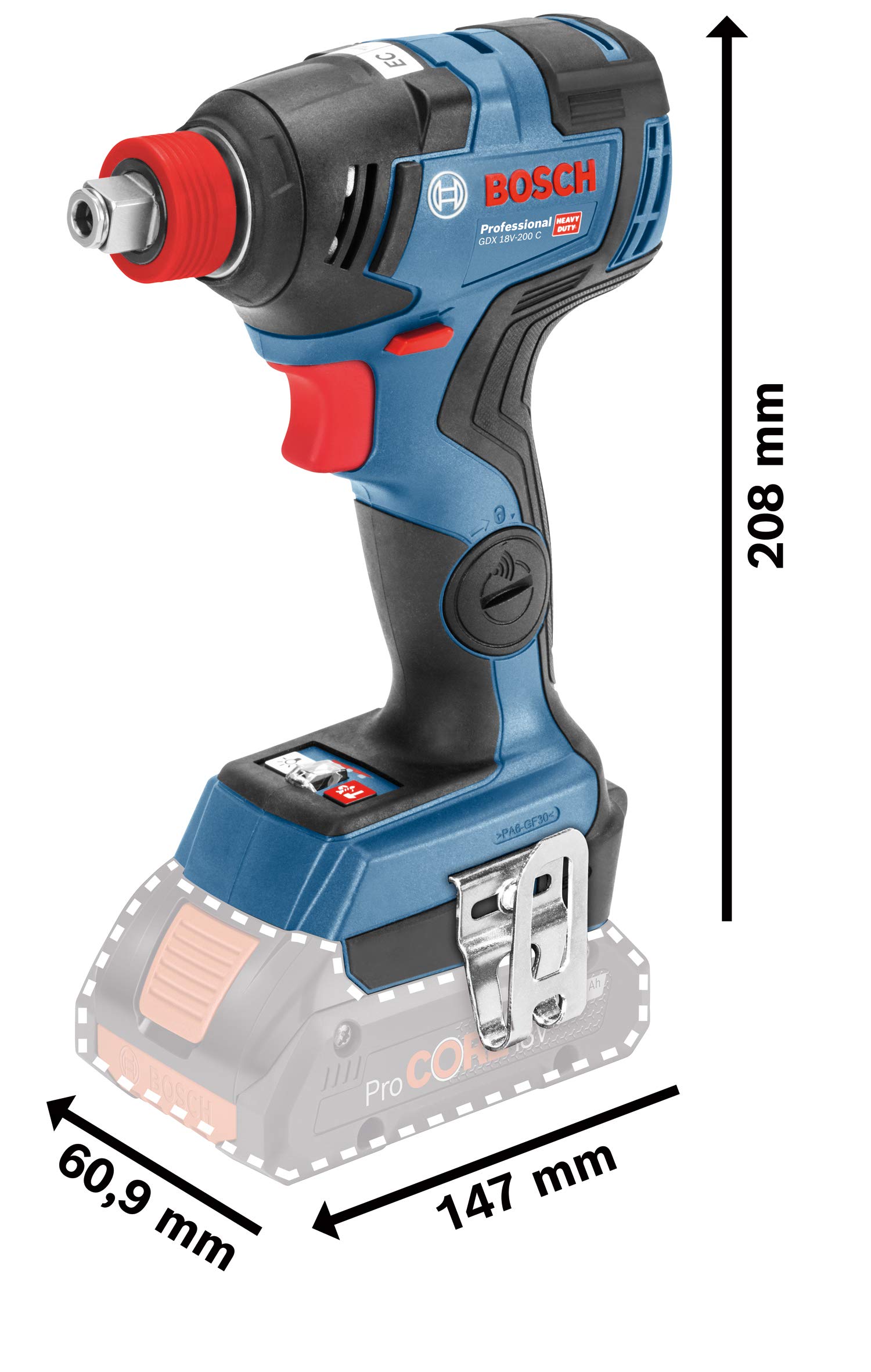 Bosch GDX 18V-200 + GSB 18V-55 set 18V L-BOXX sans batterie