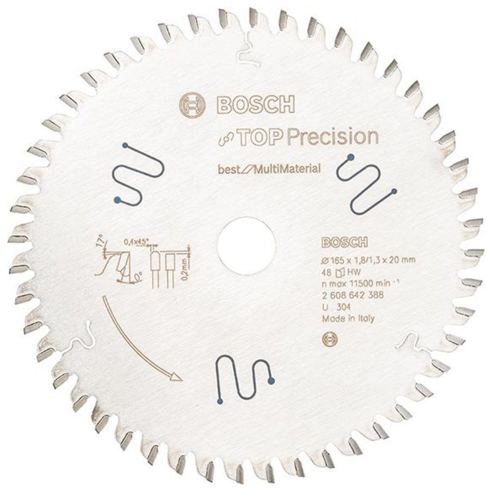Bosch Top Precision Lame Scie Circulaire 165x20 56 dents