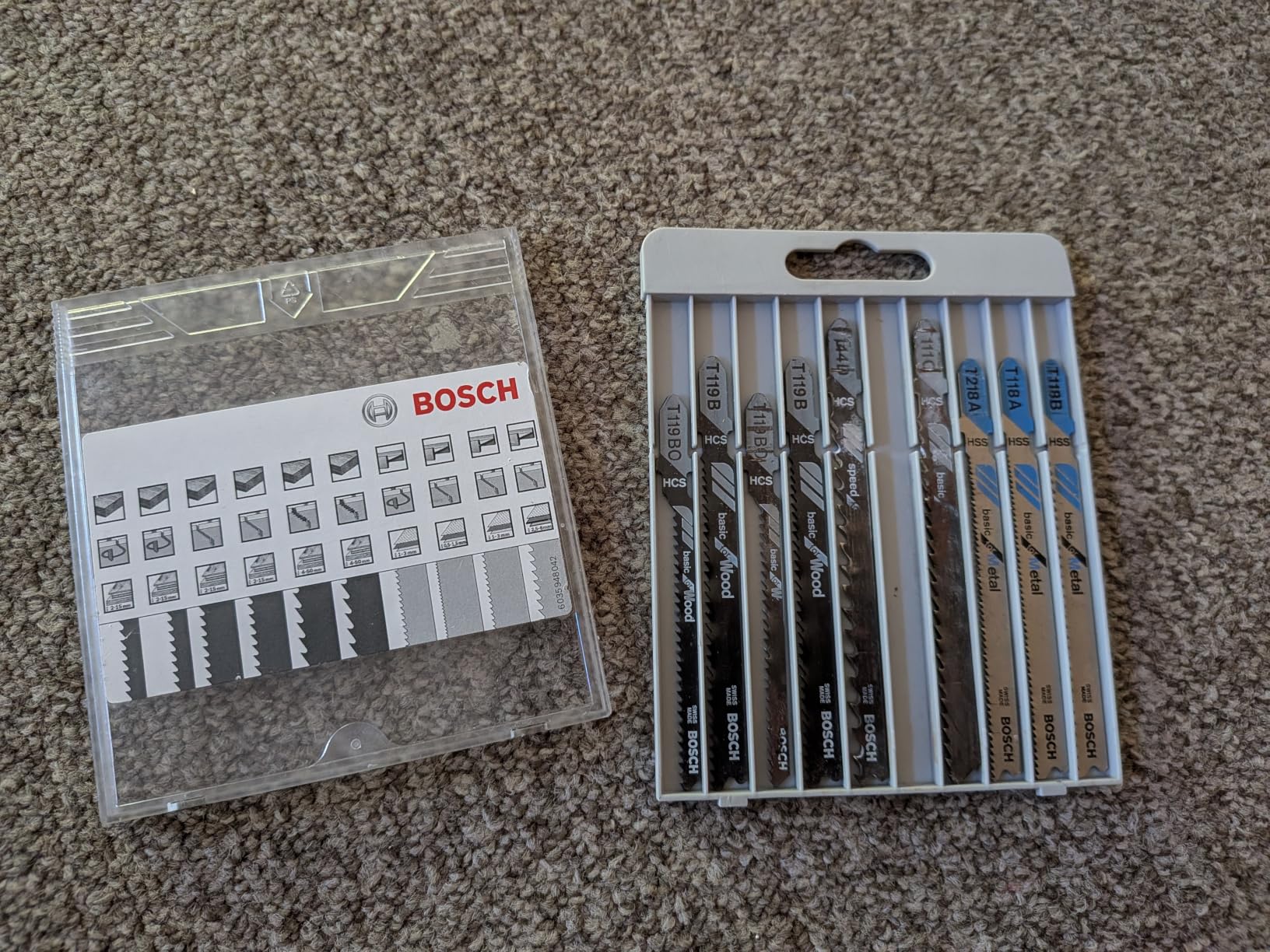 Bosch Basic lames scie sauteuse bois métal lot 10