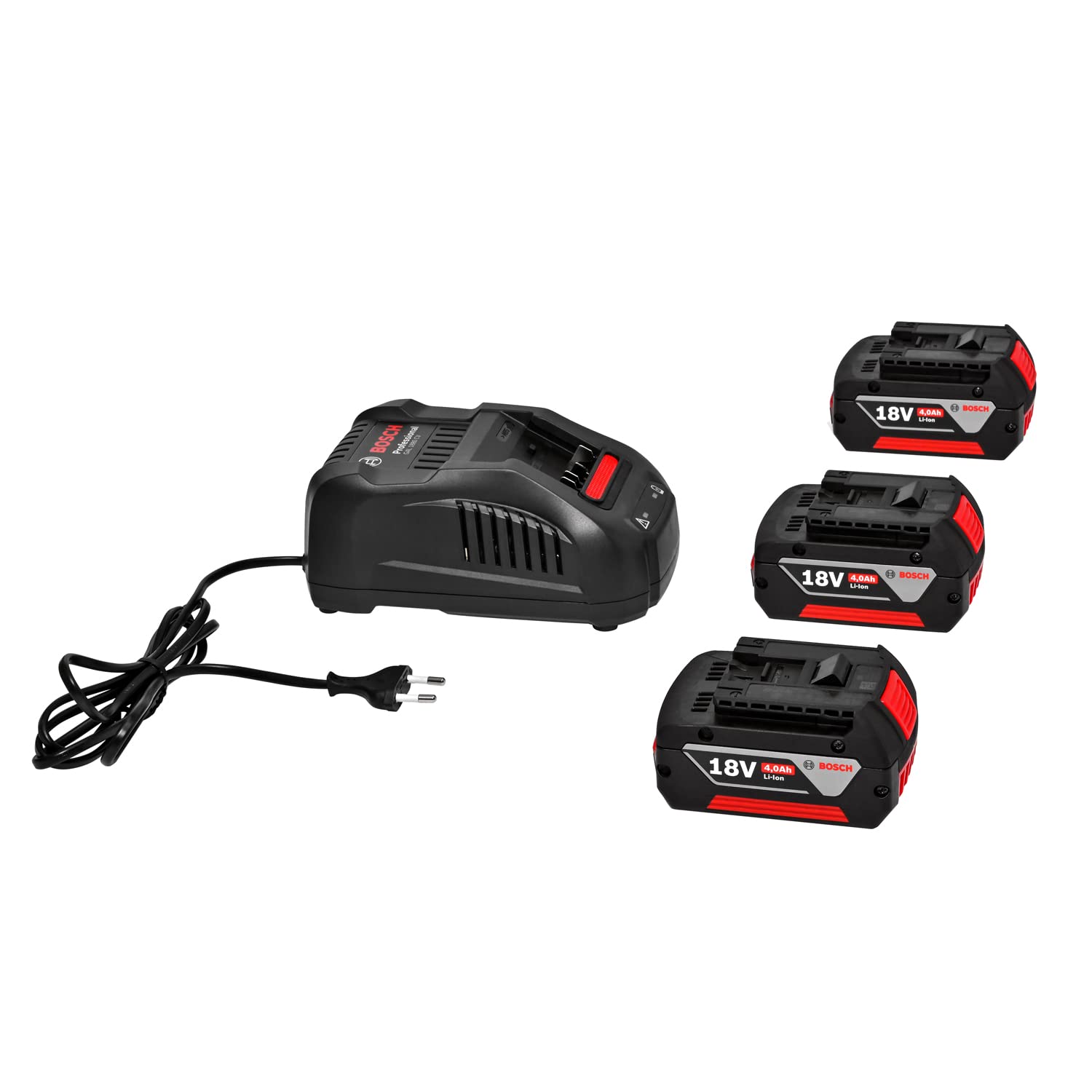Bosch Professional 18V set 5 outils 3x4,0Ah perceuse scies