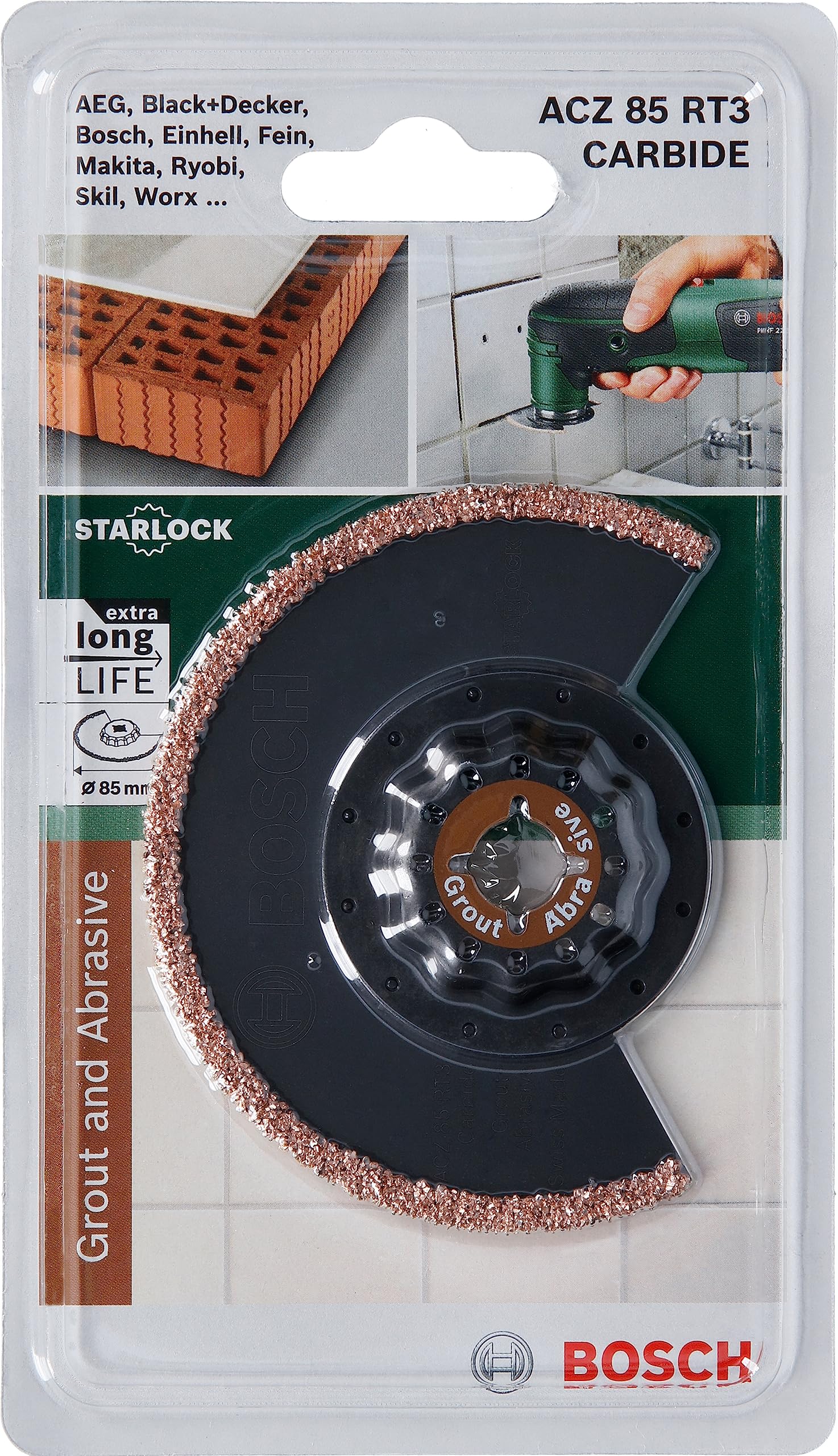 Bosch ACZ 85 RT3 lame segment carbure Starlock 85 mm