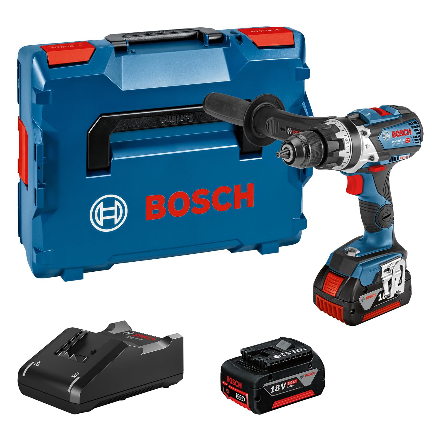 Bosch GSB 18V-110 C perceuse percussion kit 2x5,0Ah