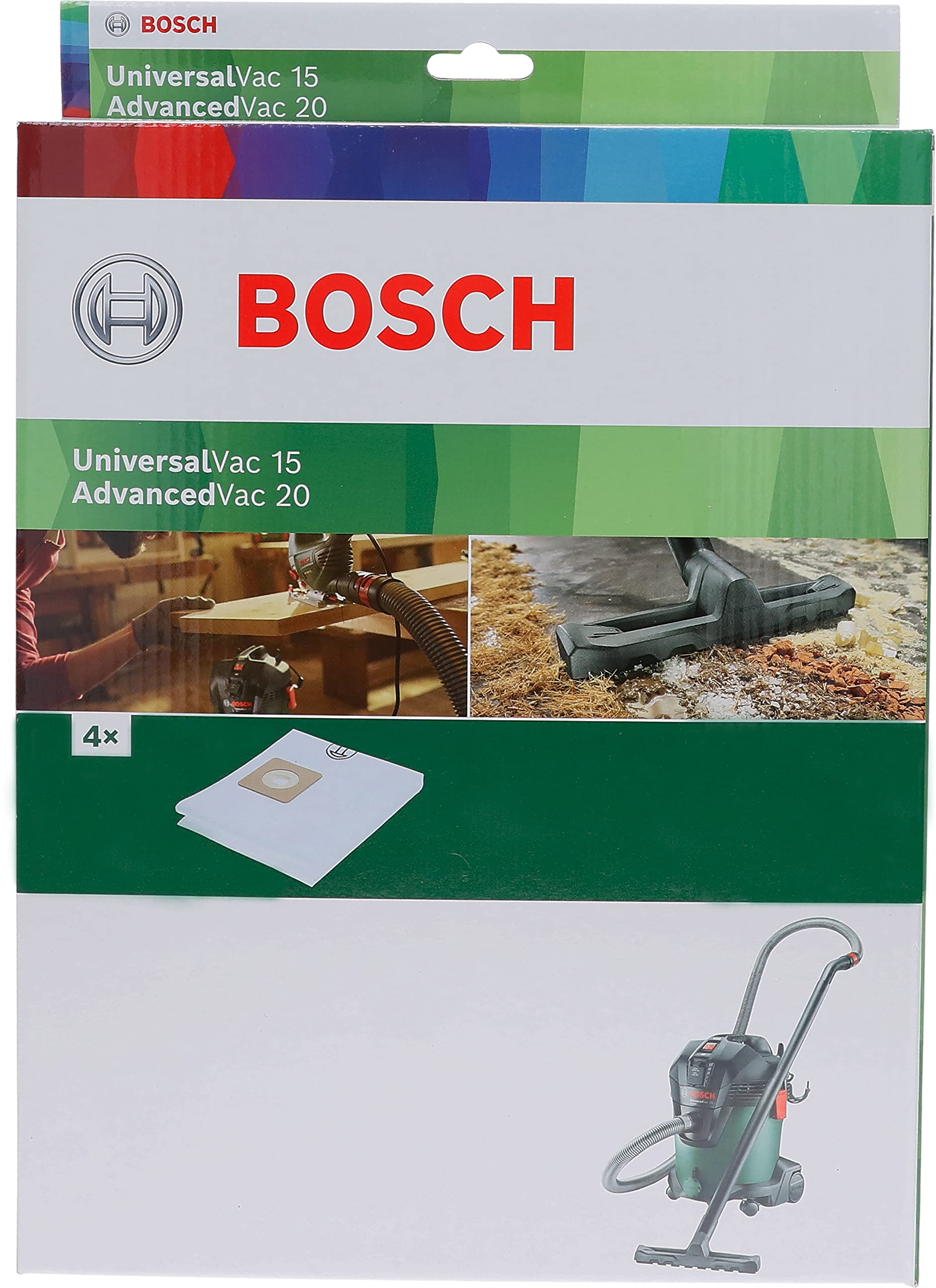 Bosch Aspirateurs Sac AdvancedVac 20 Non-tissé x4