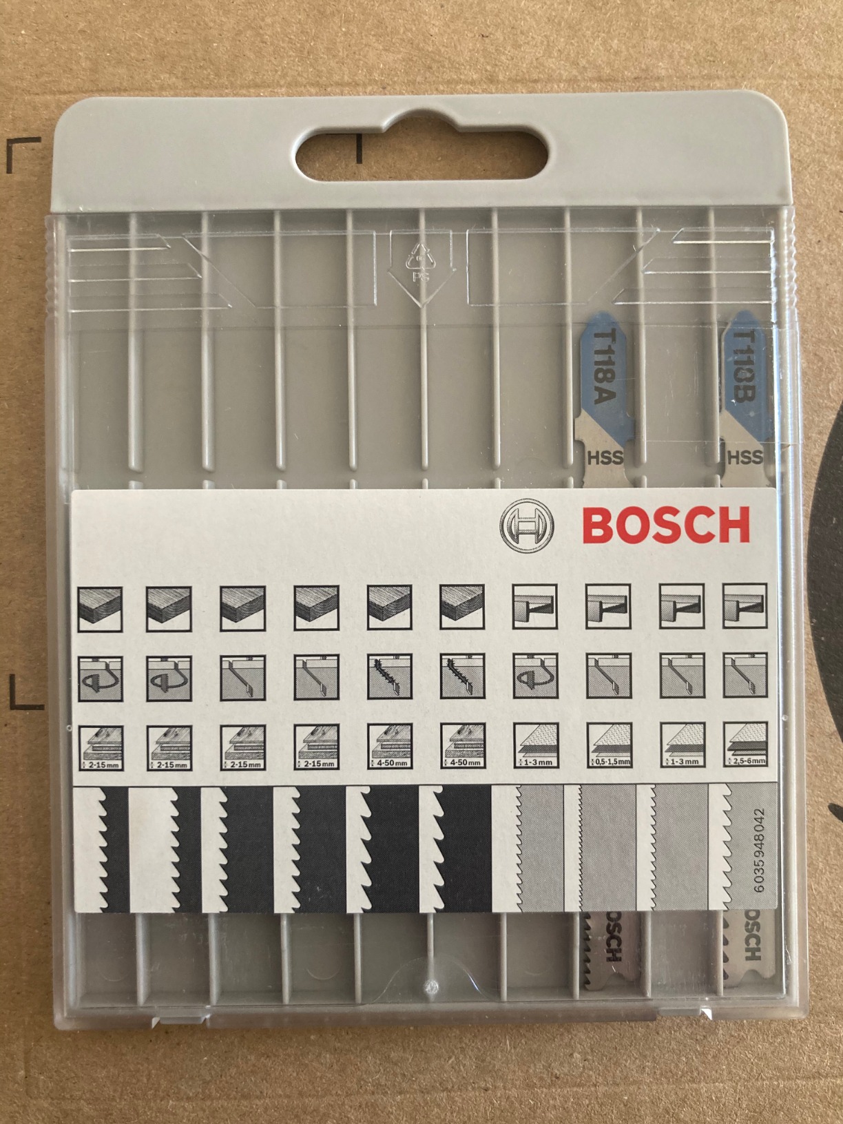 Bosch Basic lames scie sauteuse bois métal lot 10