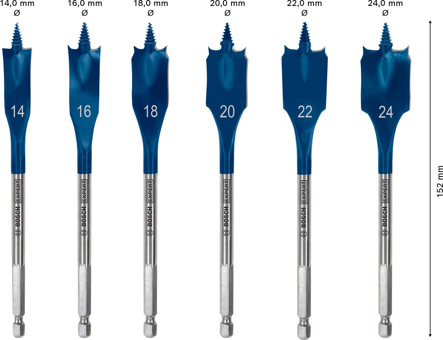 Bosch Expert Self Cut Speed coffret mèche plate 14-24 mm 6 pcs