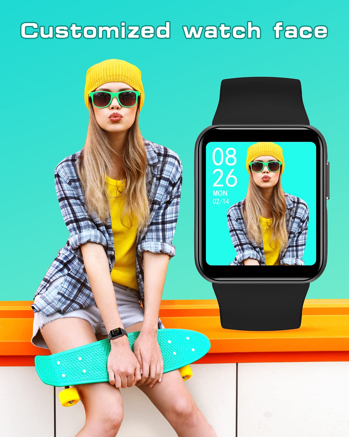 GRV montre connectée sport cardio oxymètre IP68