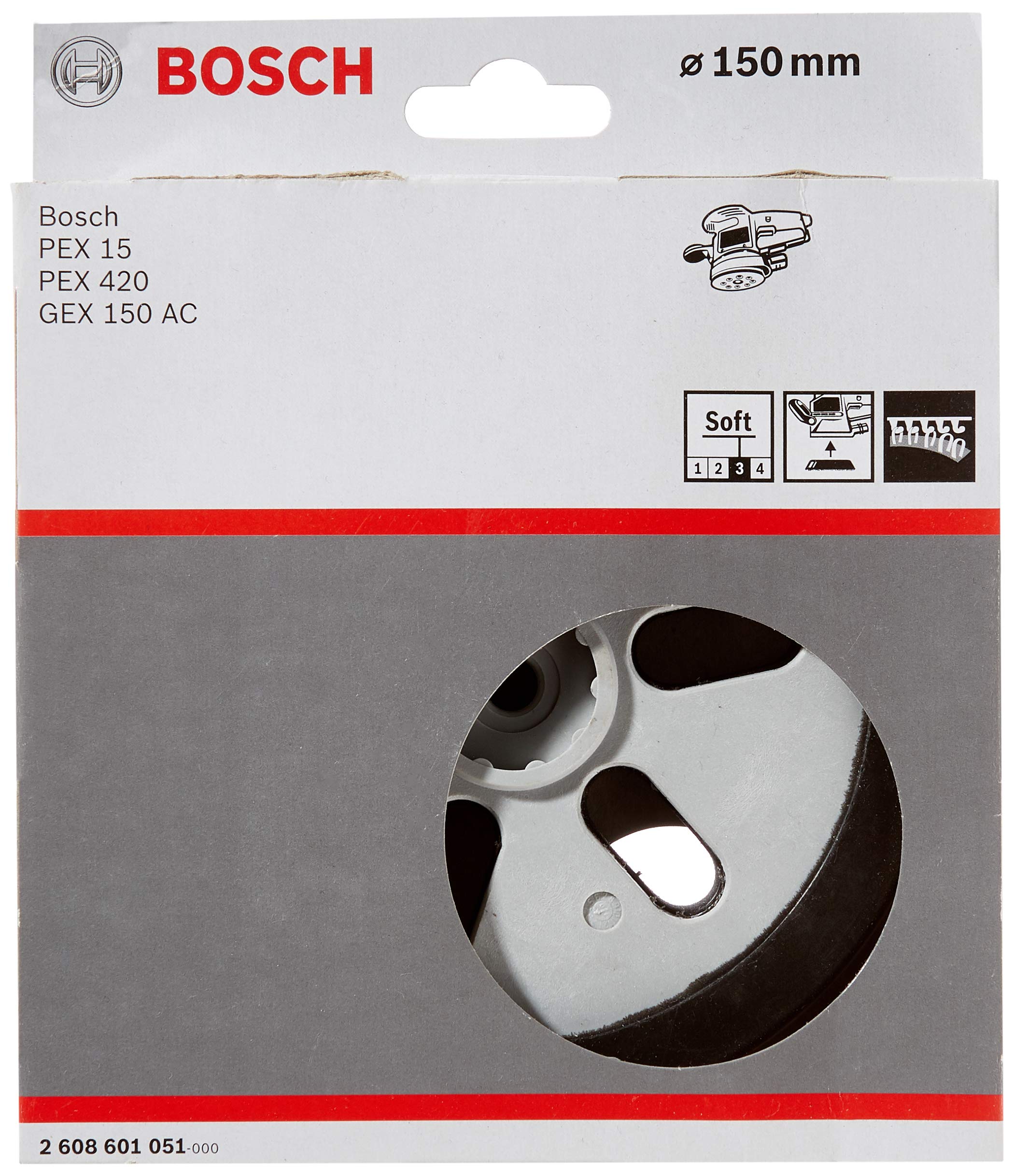 Bosch PRO Plateau de ponçage 6 trous ponceuse excentrique
