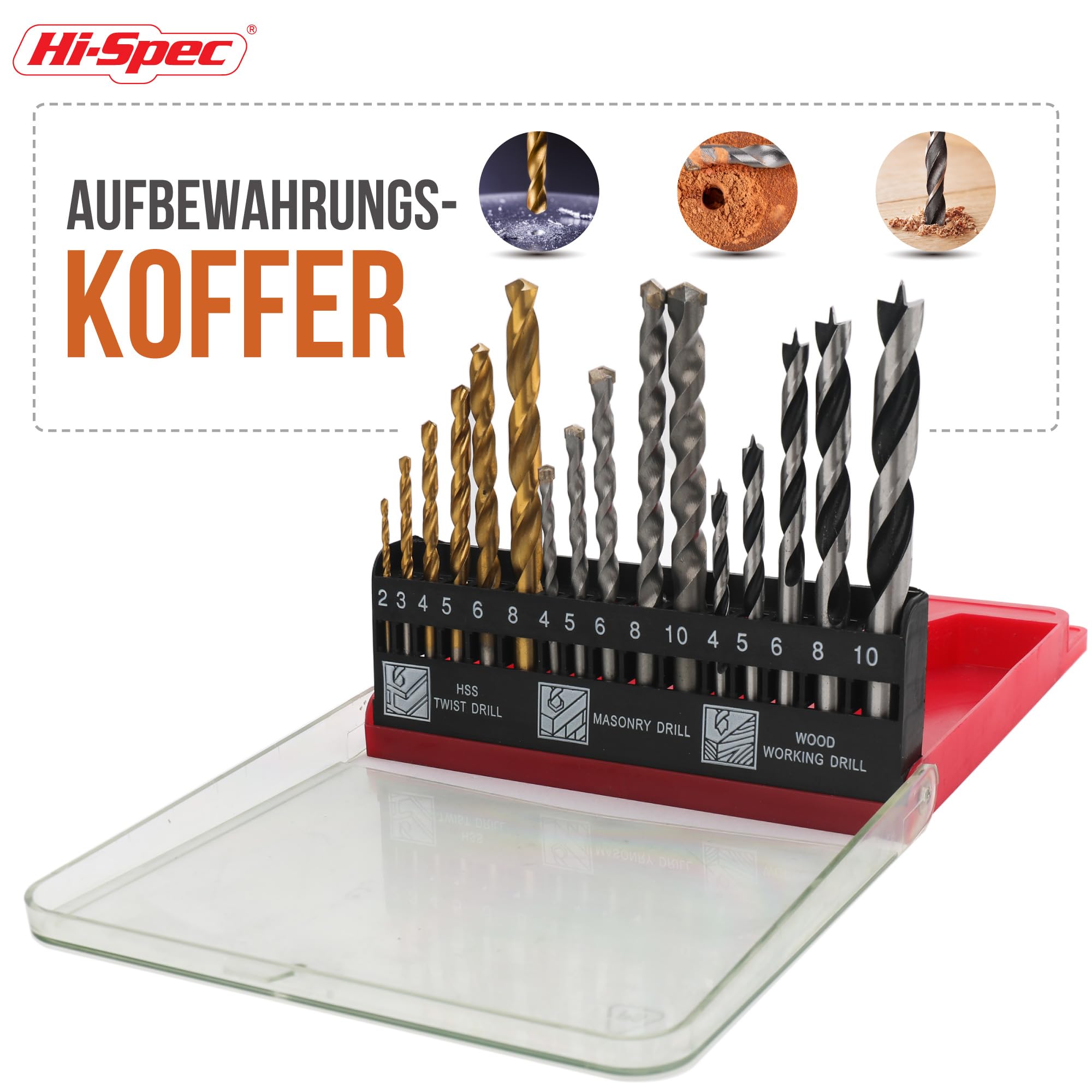 Hi-Spec Screwdriver Bit Sets coffret forets 16 pièces métal