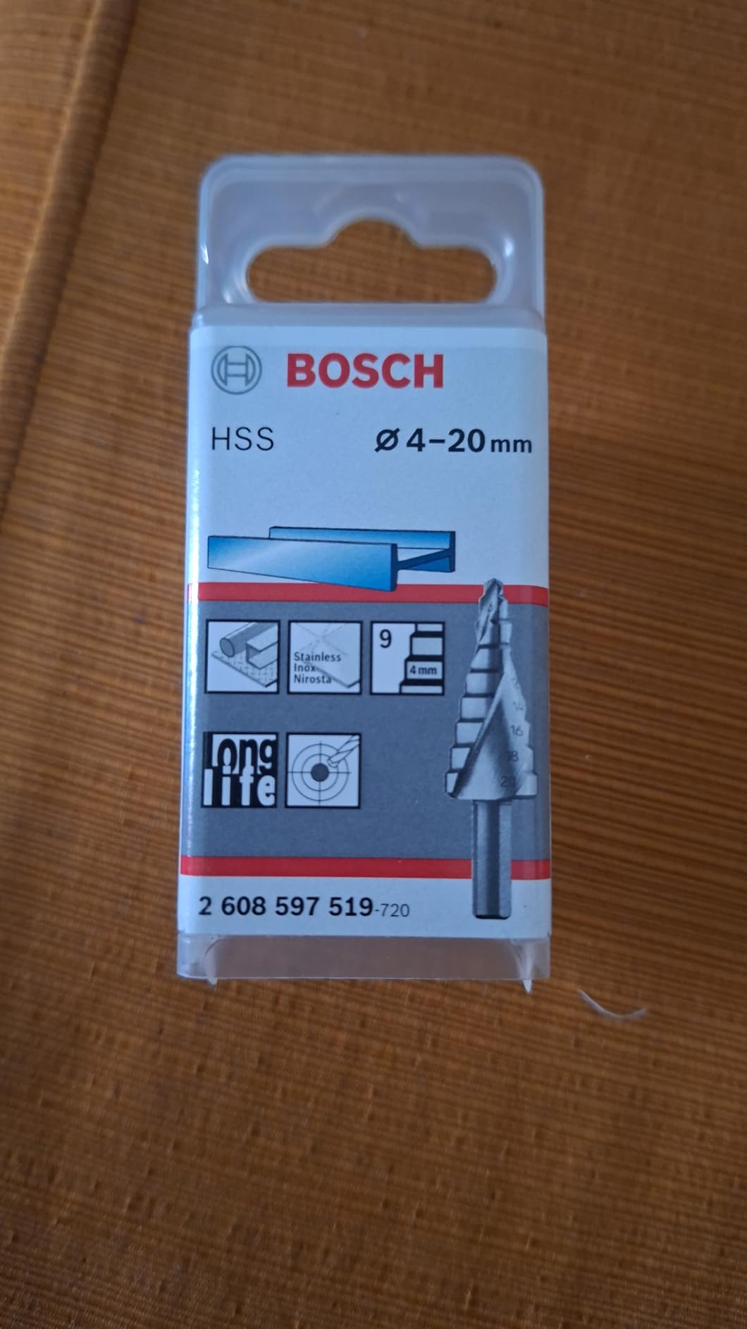 Bosch Fraise étagée HSS 50 mm queue 3 pans