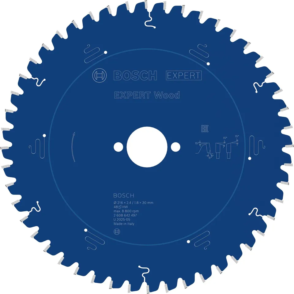 Bosch EXPERT Wood lame scie circulaire 216 mm T48
