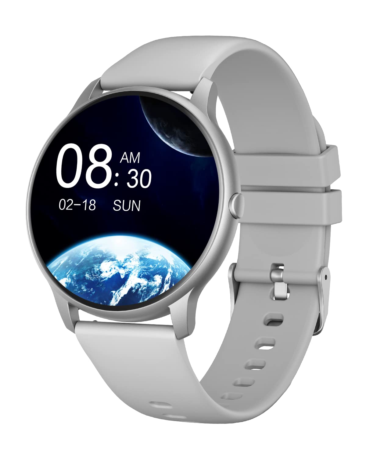 GRV Montre Connectée Smartwatch Gris + Cardio 13 Modes