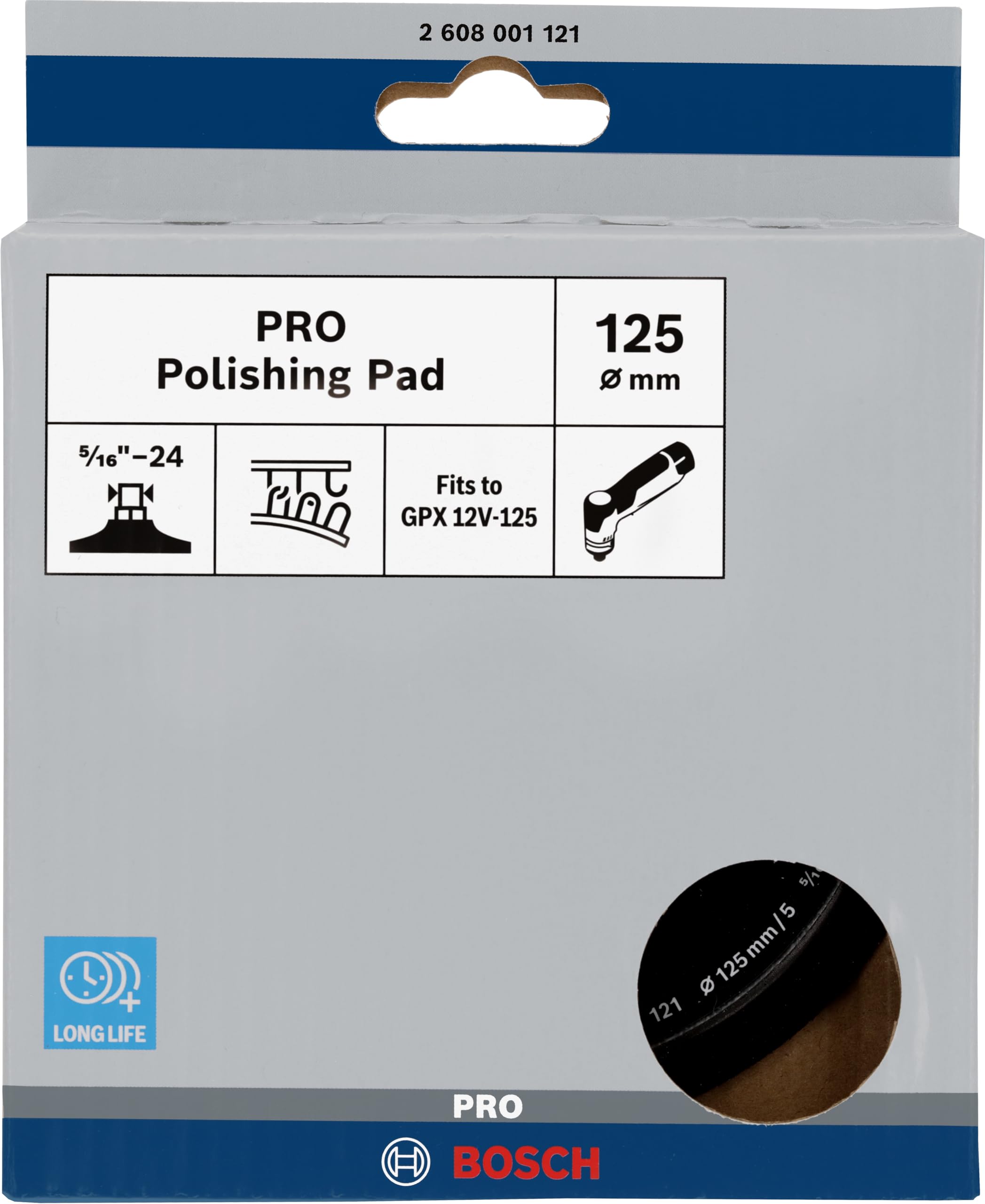 Bosch Pro plateau ponçage 125 mm GPX 12V-125