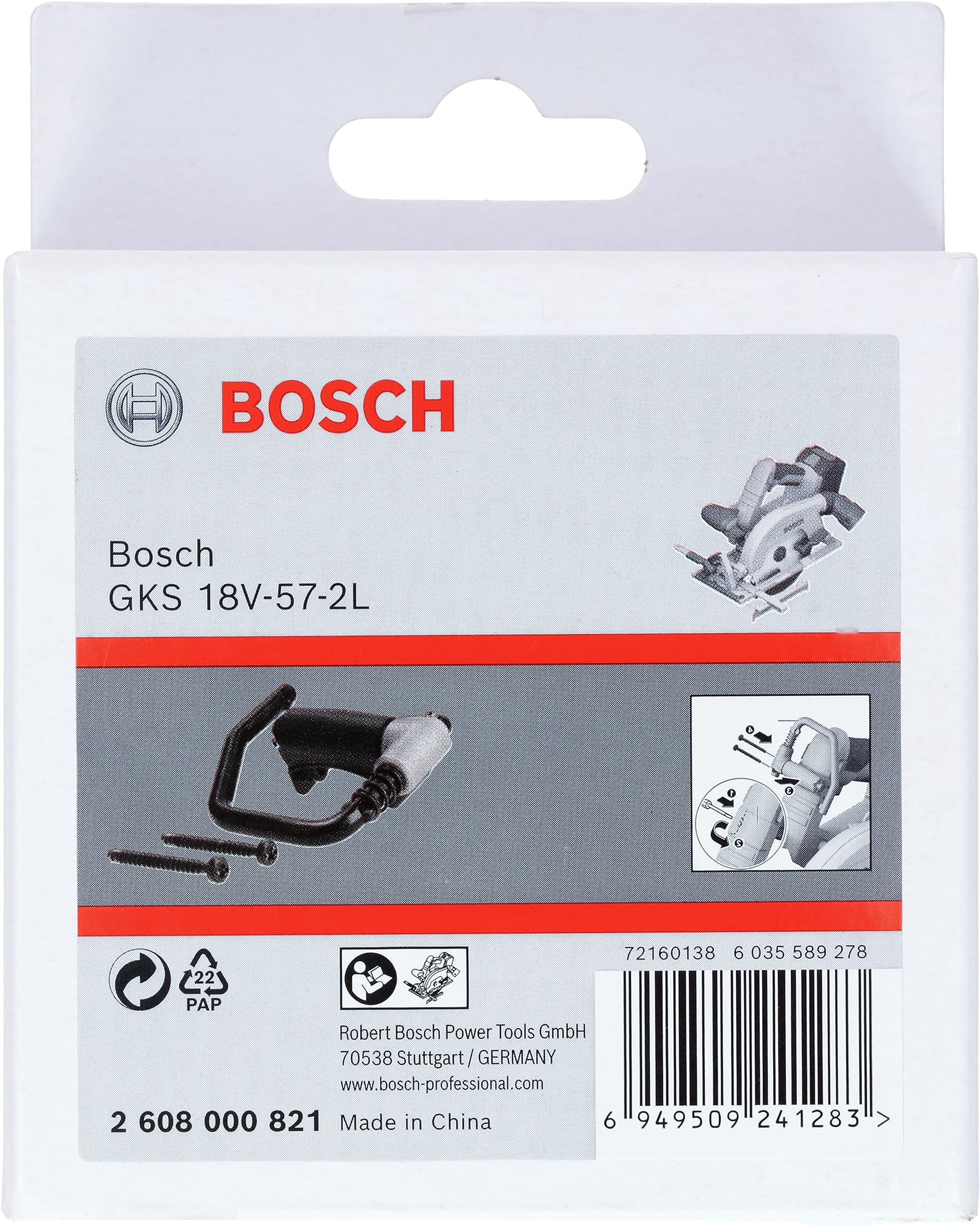 Bosch Professional crochet pour scie GKS 18V-57-2L