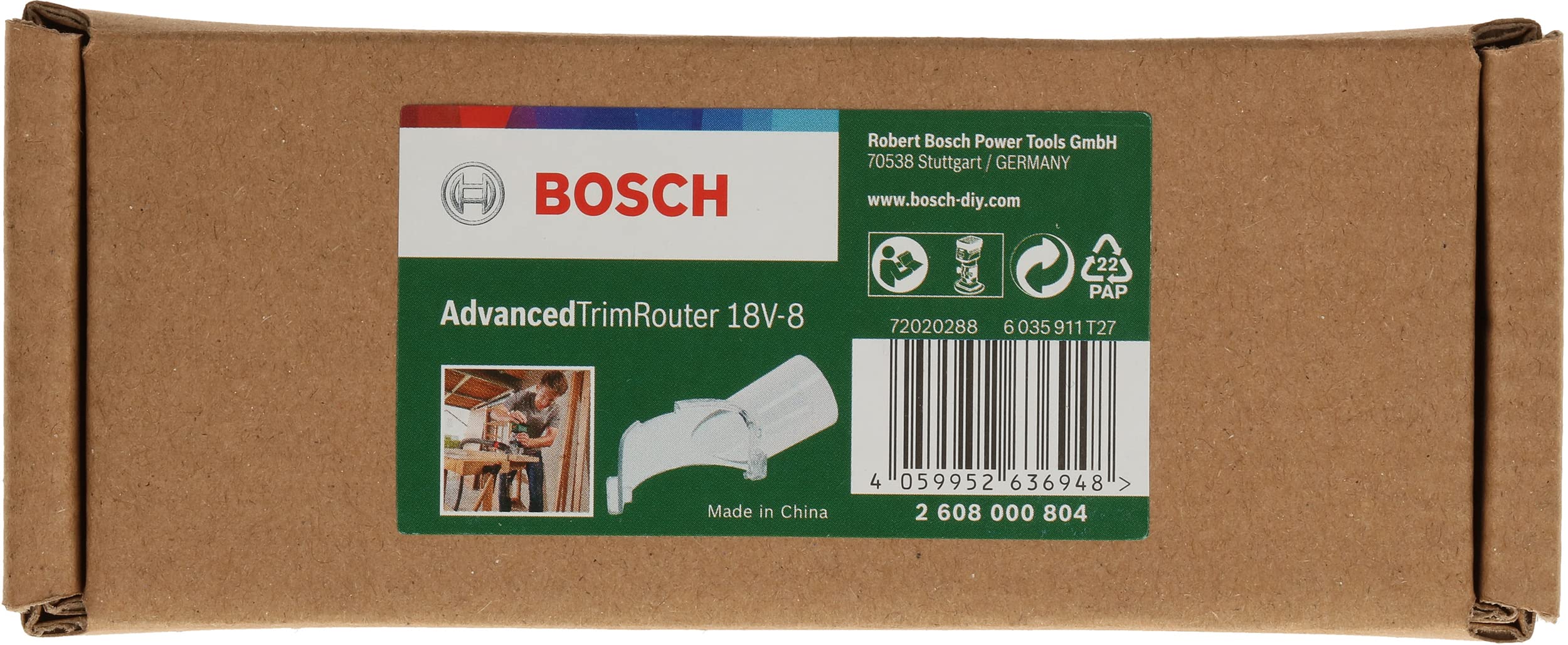 Bosch Advanced TrimRouter 18V-8 adaptateur aspiration affleureuse