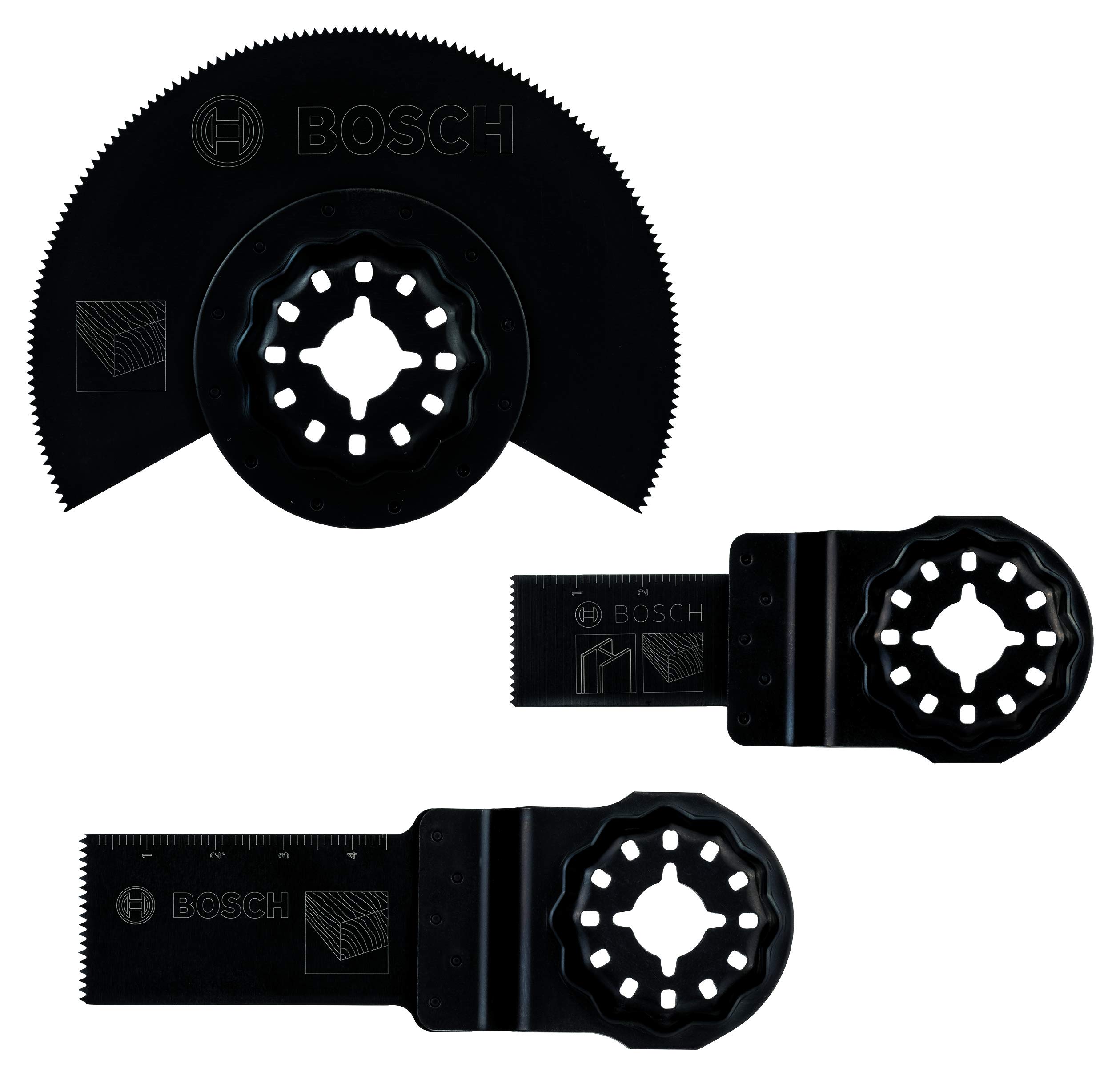 Bosch 2607017323 Set 3 Lames Outil Multifonction Bois et Métal