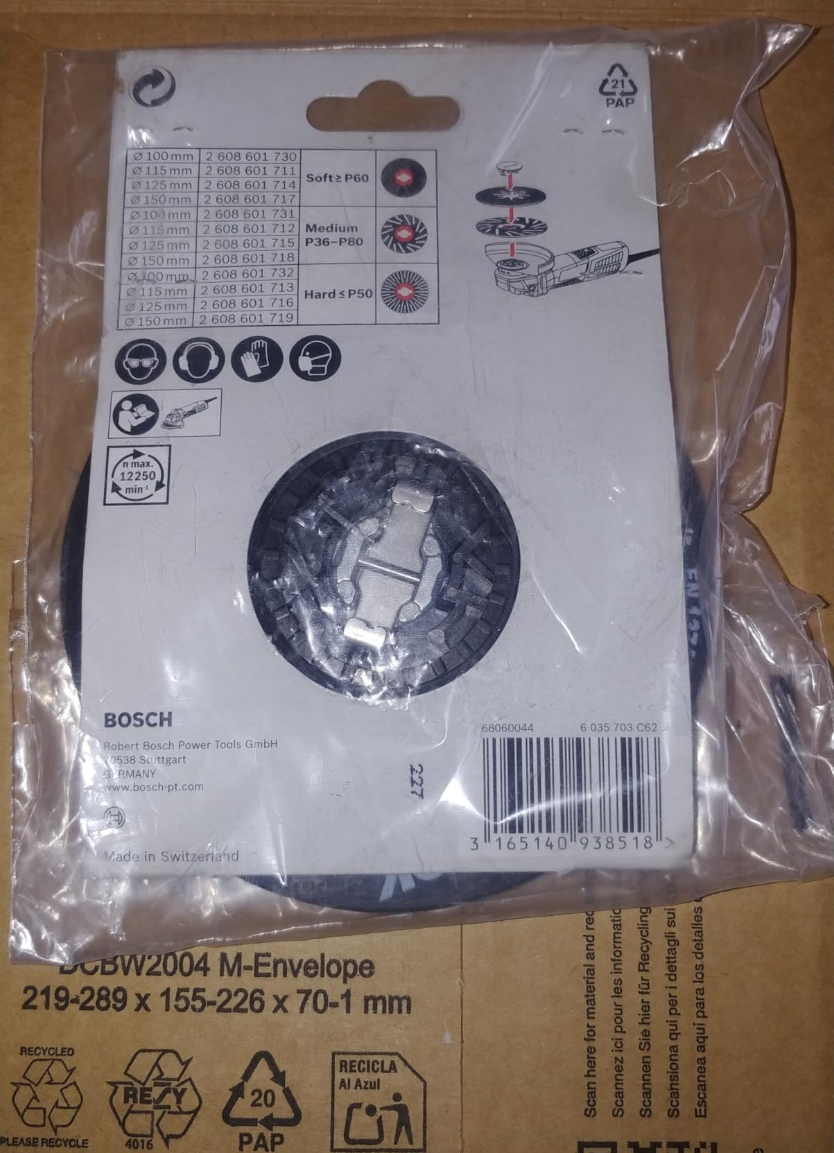 Bosch PRO Backing Pad Plateau Ponçage Moyen 125mm X-Lock