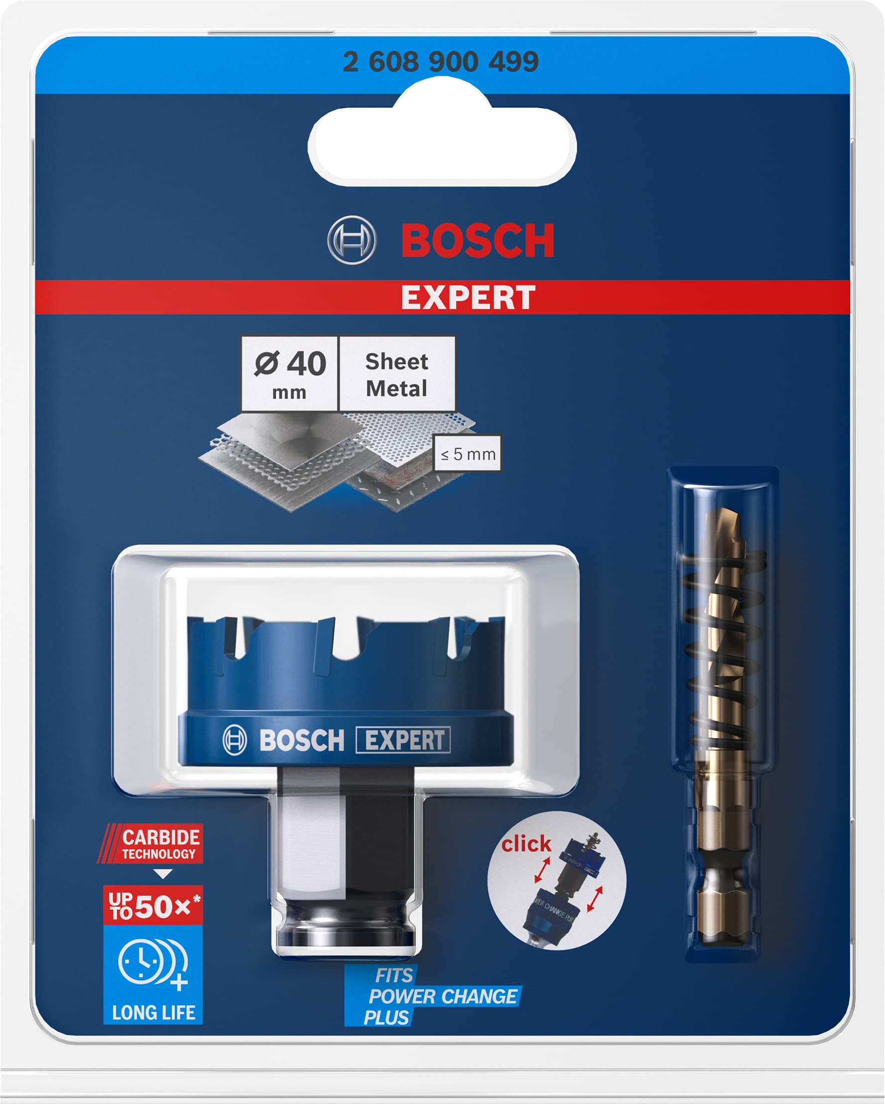Bosch EXPERT Sheet Metal scie trépan Ø 40 mm carbure