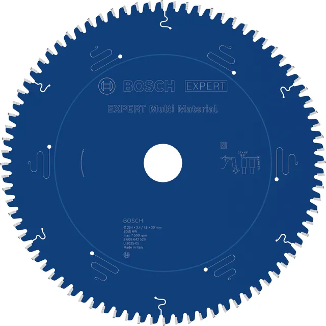 Bosch EXPERT Multi Material lame scie circulaire 254 mm 80 dents