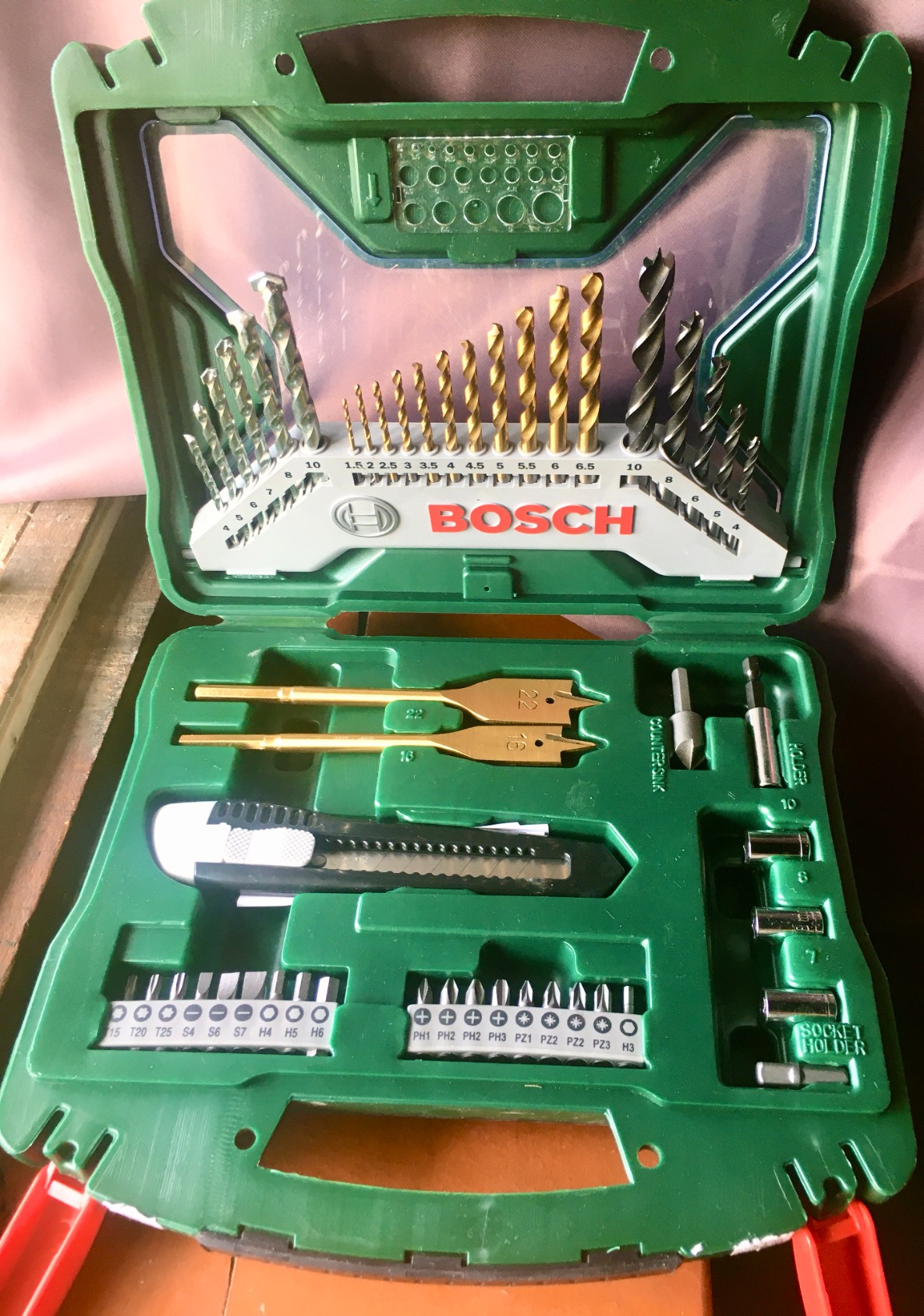 Bosch X-Line coffret forets embouts 50 pièces titane