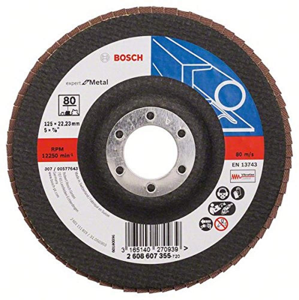 Bosch X551 disque à lamelles 125 mm grain 80 métal