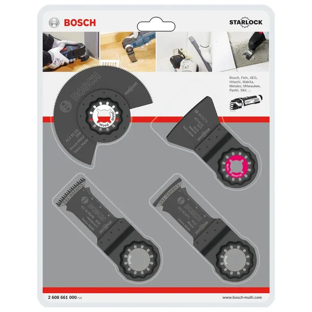 Bosch Starlock kit menuiserie 4 pces bois parquet