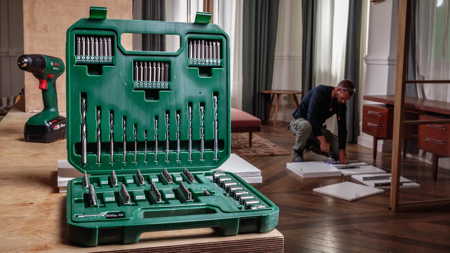 Bosch Sets combinés Grand 136 pièces coffret perçage vissage