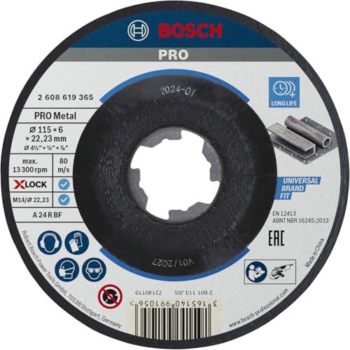 Bosch PRO Metal disque ébarber X-Lock 115 mm