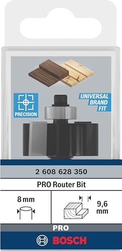 Bosch PRO fraise à feuillurer 8 mm bois dur tendre