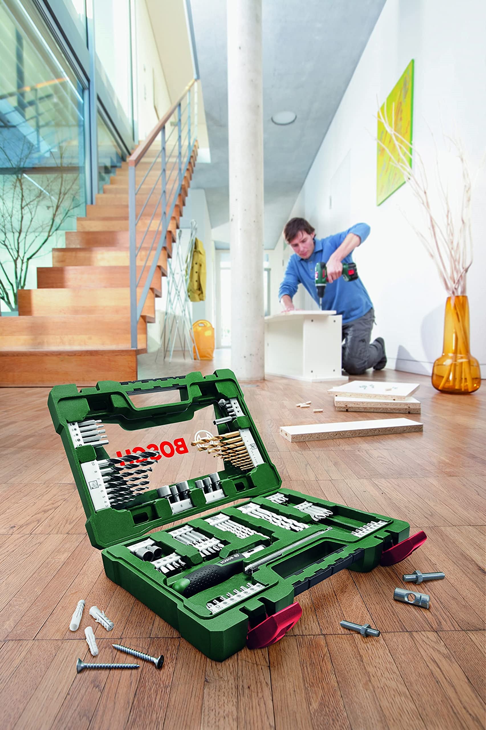 Bosch V-Line coffret forets embouts 91 pièces titane