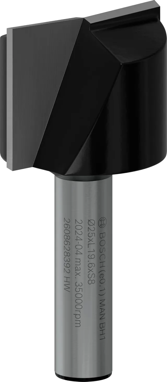 Bosch PRO fraise à rainurer droite Ø25 mm queue 8 mm bois