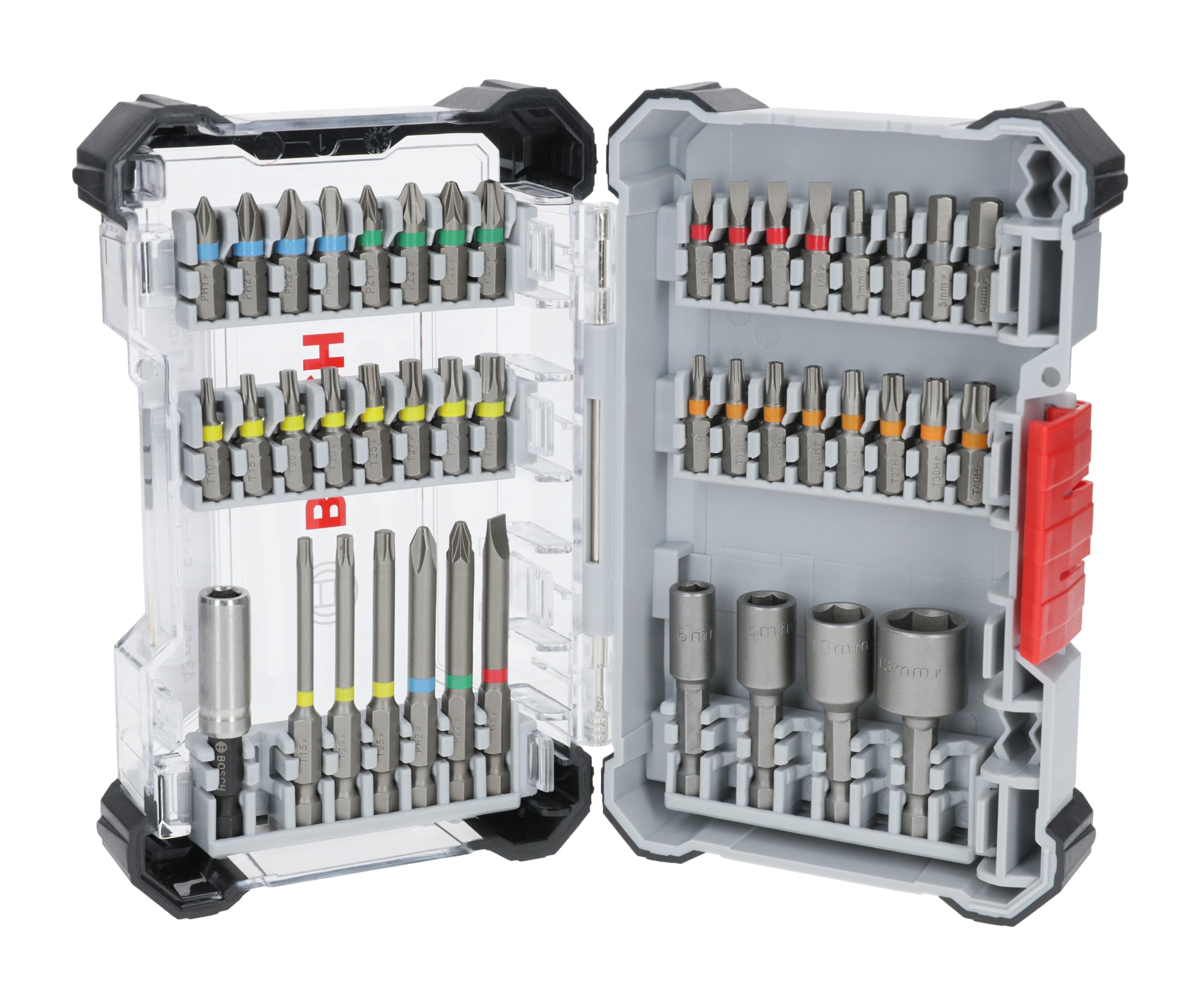 Bosch Extra Hard coffret embouts vissage 43 pièces acier S2