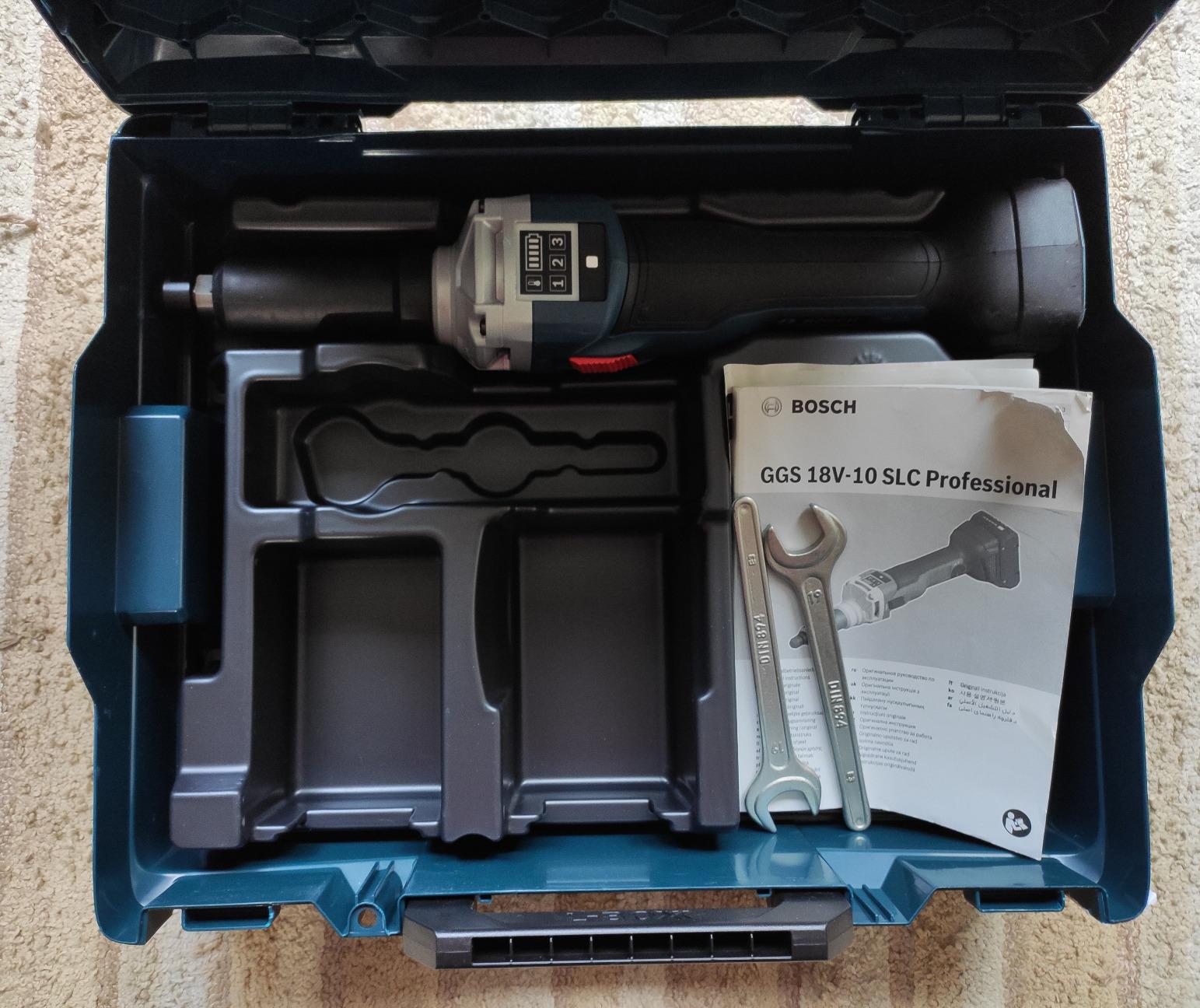 Bosch GGS 18V-10 SLC Meuleuse droite 18V carton