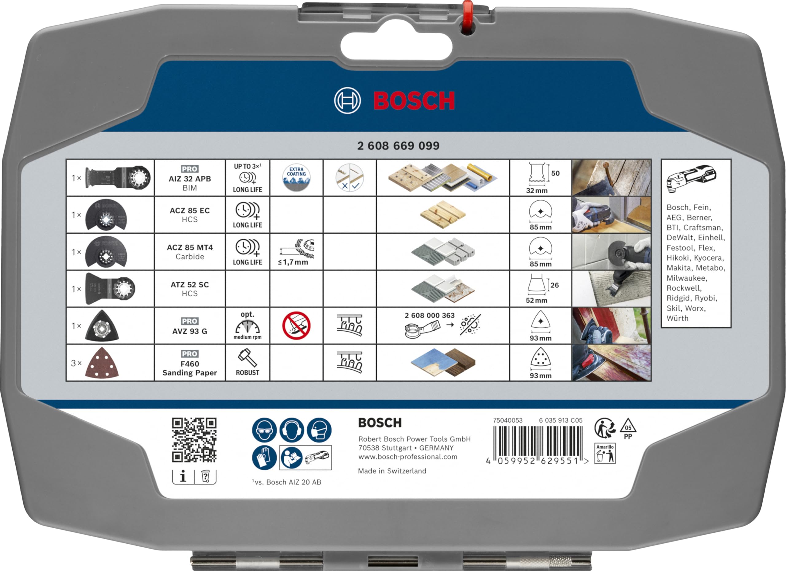 Bosch Renovation coffret lames Starlock multifonction 8 pcs