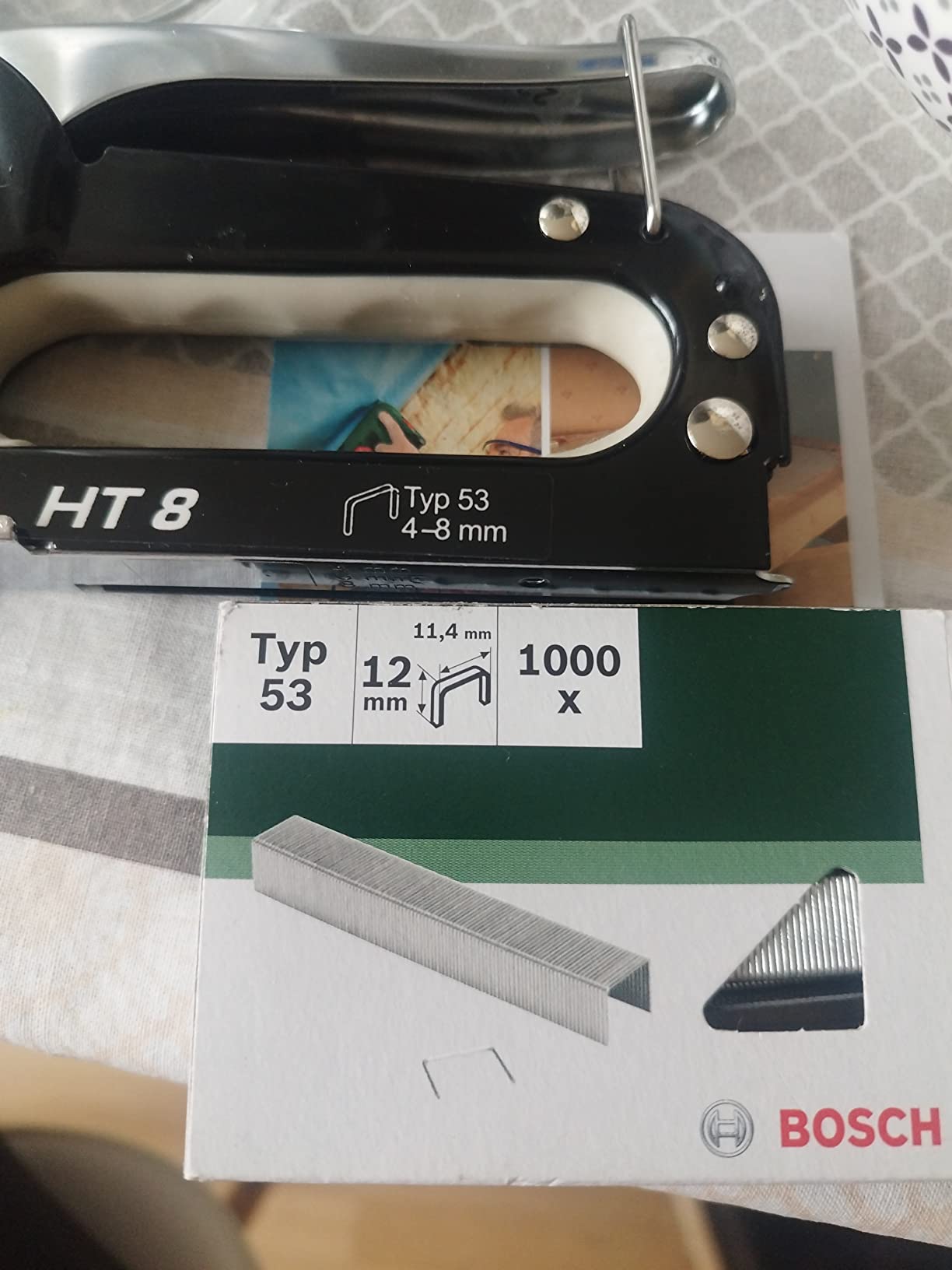 Bosch Professional HT 8 agrafeuse manuelle type 53 acier