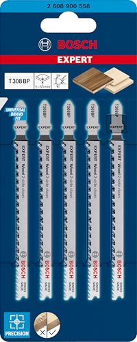 Bosch EXPERT T308BP lame scie sauteuse bois lot 5 propre 2 faces